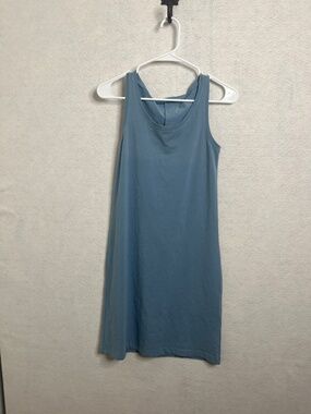 Out of the Blue Blue Tank Dress Sleeveless Stretch Mini Dress Casual